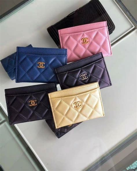 credit card holder chanel|chanel card holders.